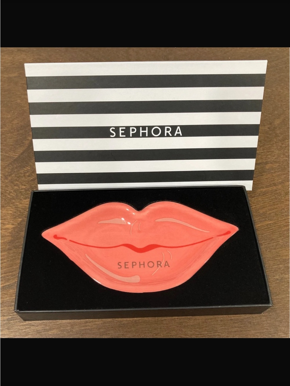 Sephora Coral Pink Lip-Shaped Balm & Gloss Palette